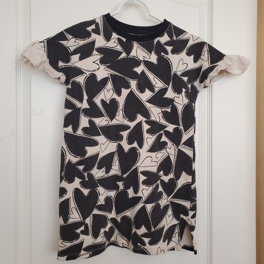 Little Creative Factory "chaotic Love" ivory dress sz 6-8